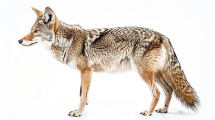 Obraz premium a coyote isolated on white background