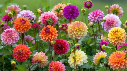 Dahlia: With their remarkable range of colors, dahlias symbolize creativity and inner strength, making them a favorite in gardens and floral displays for their beauty.
