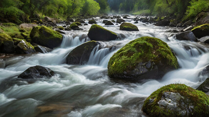 Fototapeta premium waterfall in the forest