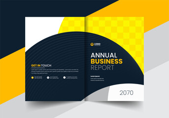 corporate company profile brochure annual report booklet proposal cover page layout concept design

