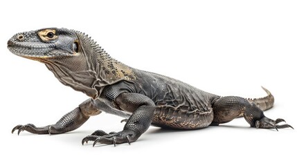 Obraz premium comodo dragon isolated on white background