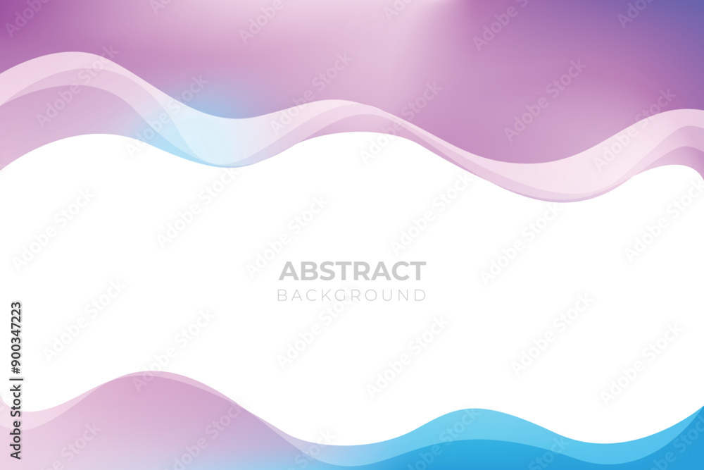 Wall mural modern fluid gradient background with curvy shapes free vector