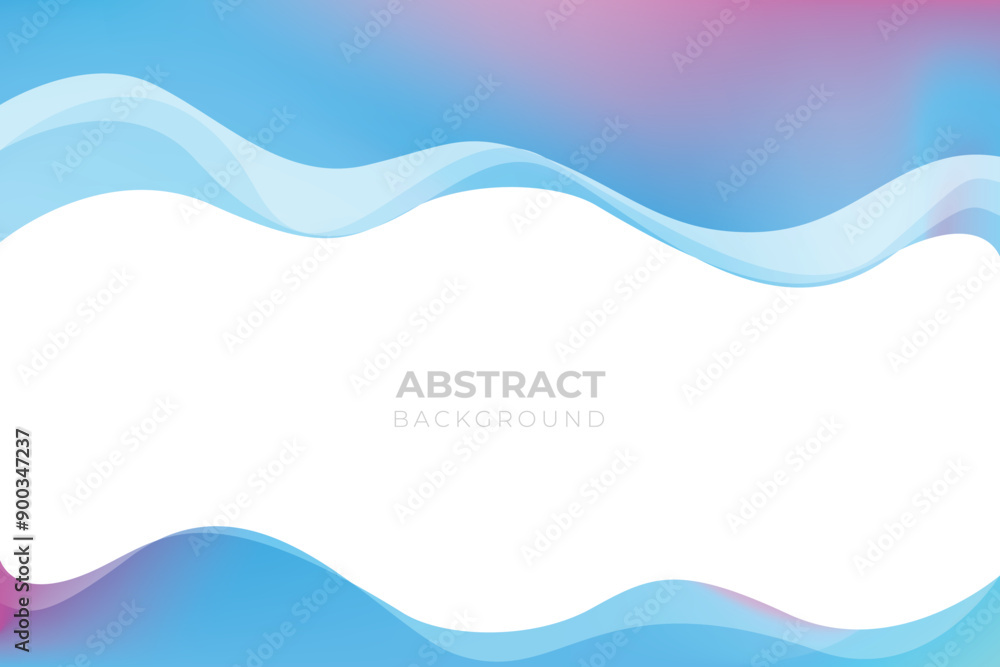 Wall mural Modern fluid gradient background with curvy shapes Free Vector