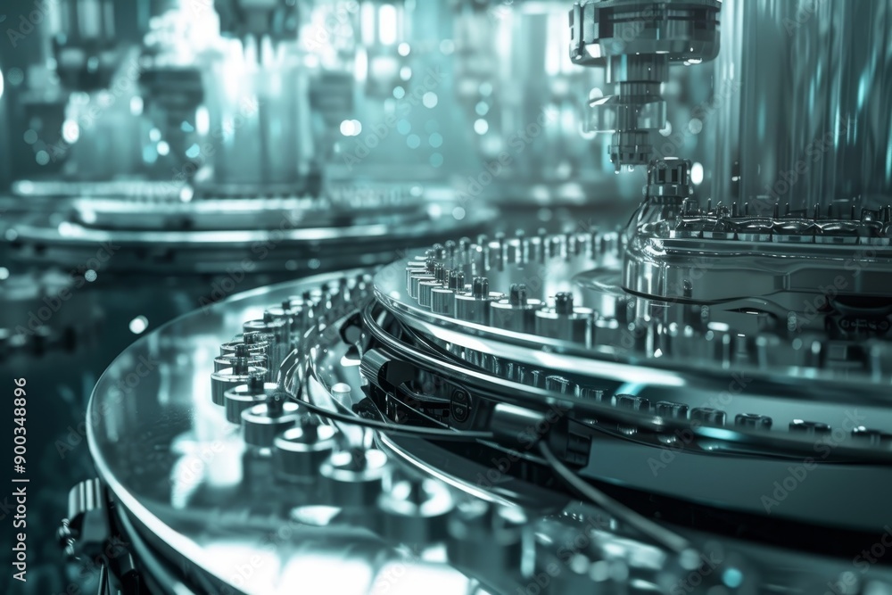 Poster machine that is working on glass surface, batch processing method optimizes workflow by grouping similar tasks together