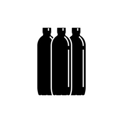 Water Bottle vector on white background.