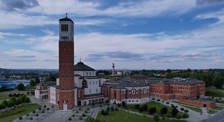 wieża , kościół , muzeum , budynki , panorama © Waclaw