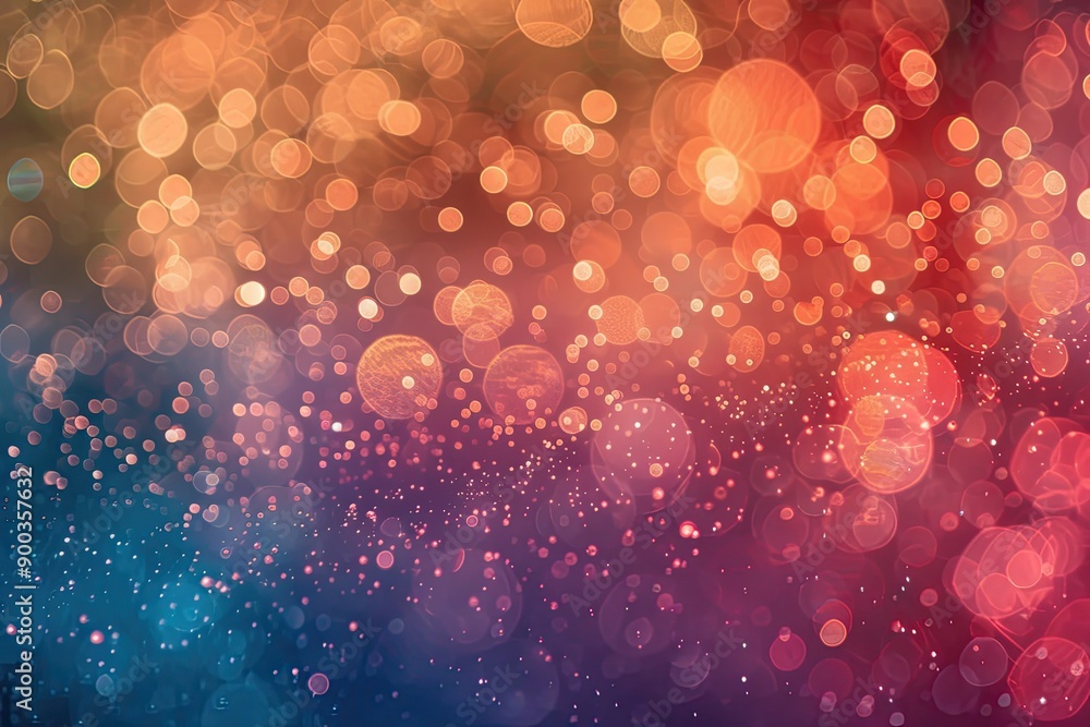 Poster colorful background with lots of bubbles, bokeh background with shimmering water droplets, creating refreshing vibe