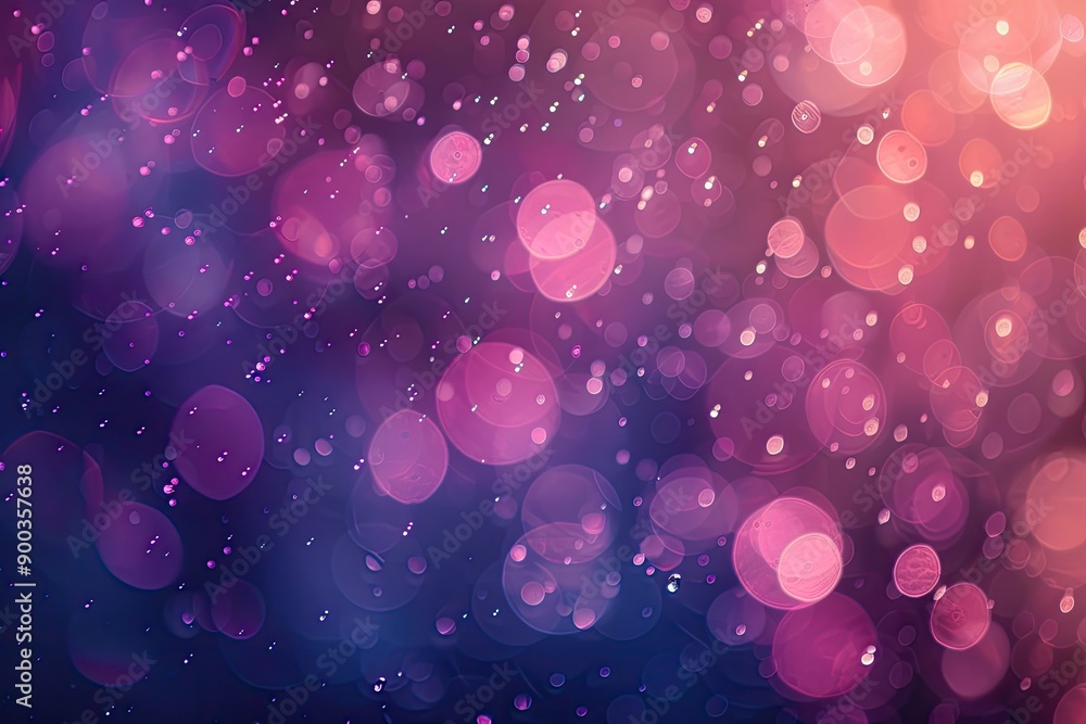 Poster colorful background with lots of bubbles, bokeh background with shimmering water droplets, creating refreshing vibe