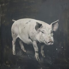 Fototapeta premium A pig