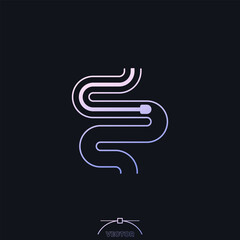 endoscopy procedure icon with a gradient