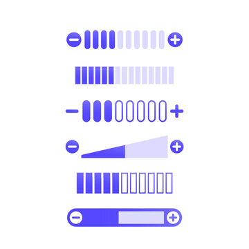 volume control, plus and minus vector design for apps
