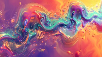 Colorful psychedelic abstract background. Pastel color psychedelic background