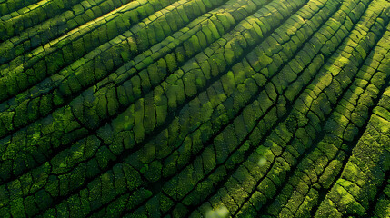 Fototapeta premium tea plantation on island