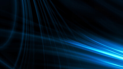 Abstract Rays of Light Isolated on Black Background for Design and Screen Overlay