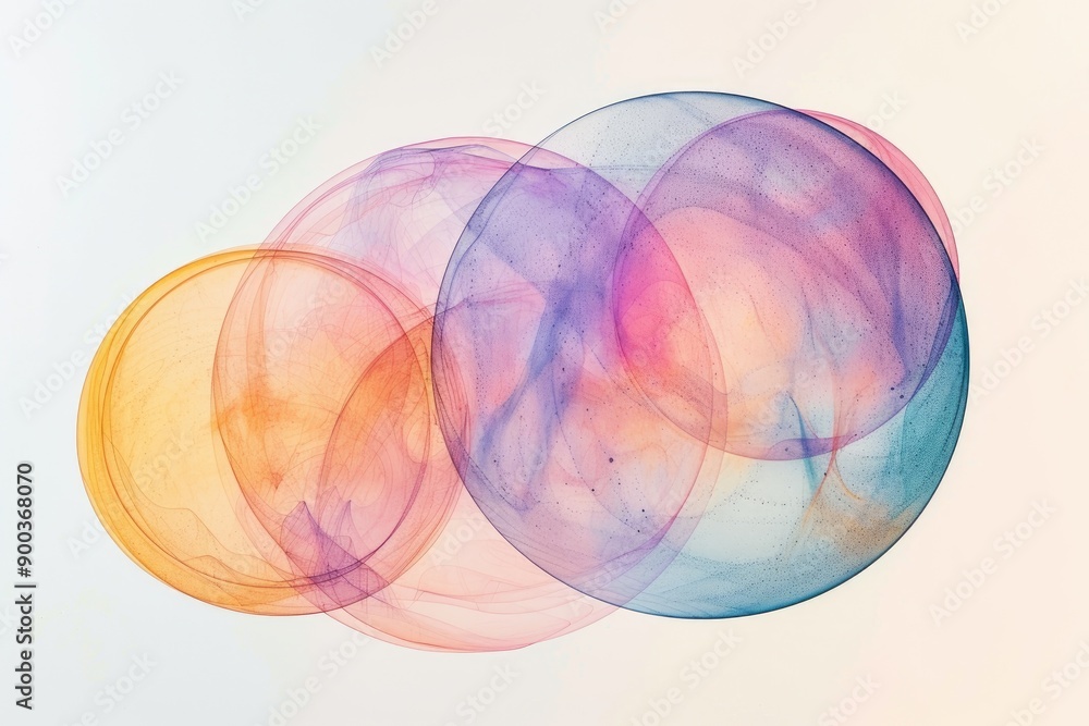 Aufkleber bunch of bubbles floating in the air, Bubble charts highlighting relationships between three variables