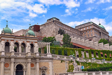 Fototapeta premium Varkert Bazaar at Royal palace of Buda in Budapest,Hungary