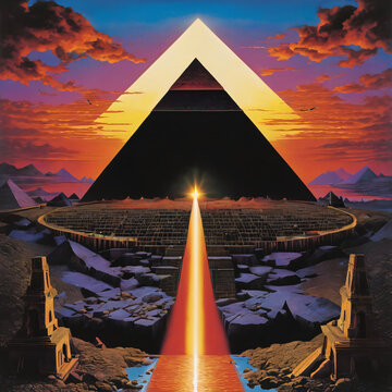 Energy beam pyramid
