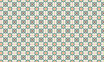 Mandala pattern inspired by antique Thai art style. Elegant seamless background.