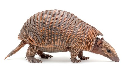 Obraz premium a armadillo isolated on white background