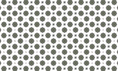 Mandala pattern inspired by antique Thai art style. Elegant seamless background.