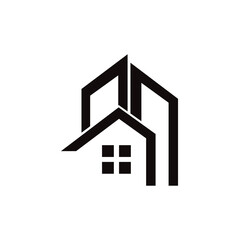 Real Estate Logo. Construction Architecture Building Logo Design Template. home logo design, house logo, Abstract real estate agent logo, roofing logo design