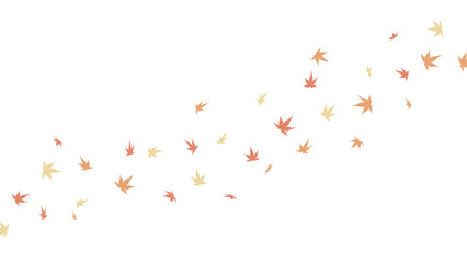 紅葉が舞うベクターイラスト