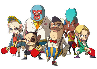 Pingpong table characters