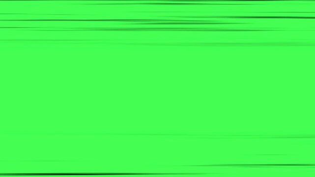 abstract black sprint scratches for running animation with isolated green screen background