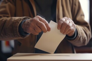 Obraz premium A person placing a document in a file folder
