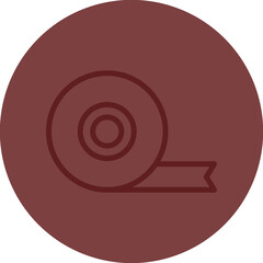Insulating Tape Vector Line Maroon Circle Maroon