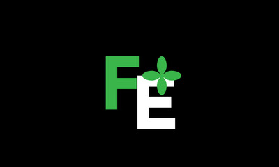 FE Leaf Logo Initial Green Nature