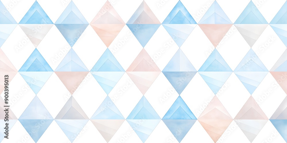 Aufkleber abstract geometric pattern with semi-transparent colored triangles in pastel shades for modern desig