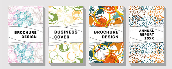  Dynamic colorful bouncing balls. Dance music event cover. Brochure template