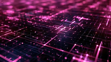 Fototapeta premium Abstract 3D financial grid with interactive elements, symbolizing financial networks.