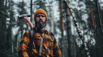 Obraz premium A man with a beard