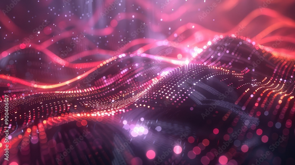 Aufkleber futuristic 3d background with data streams, symbolizing business information flow.