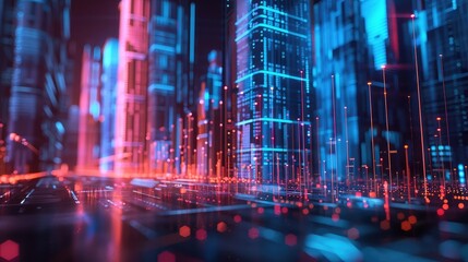growth chart with upward lines, representing business performance.