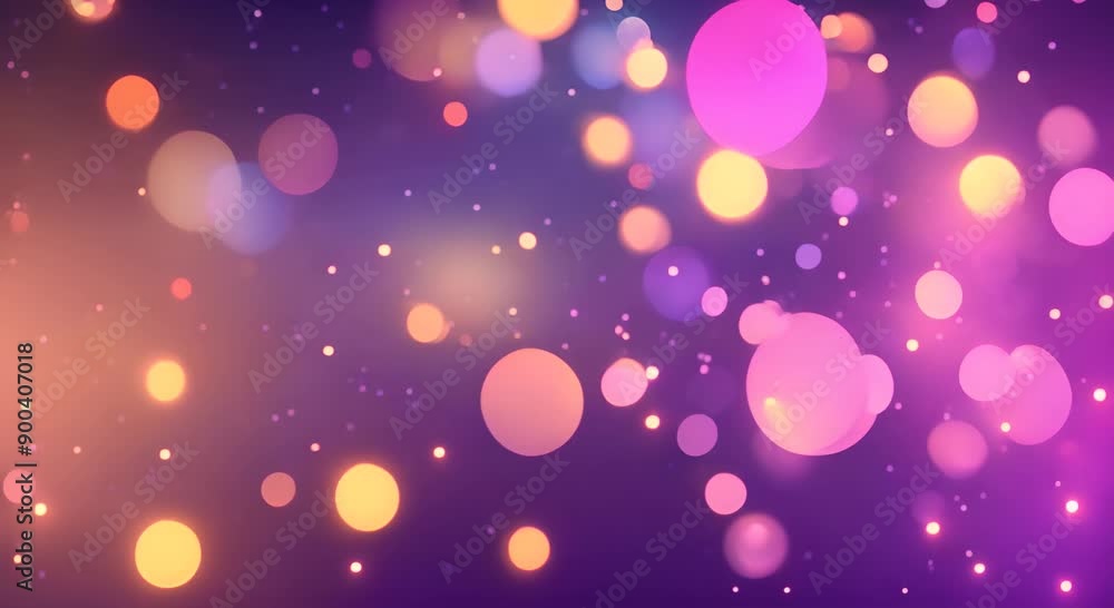 Poster bokeh abstract vertical animation background 4k animation