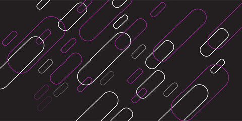 Neon Round Purple Line Abstract Gradient Background Animation