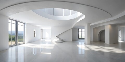 Modern minimalist hallway interior

