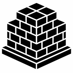 Brick Silhouette Vector Illustration
