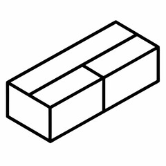 Brick Silhouette Vector Illustration
