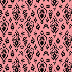 Vector pattern ethnic design with colors and background, Tribal Whispers Background Design
