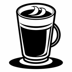 coffee Silhouette Vector Illustration