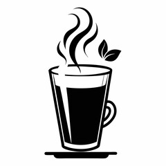 coffee Silhouette Vector Illustration