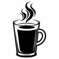 coffee Silhouette Vector Illustration