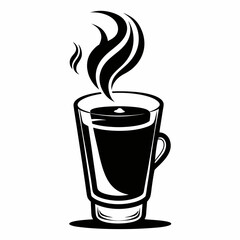 coffee Silhouette Vector Illustration