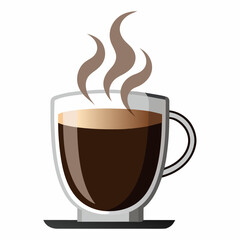 coffee Silhouette Vector Illustration