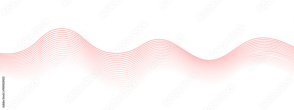 Aufkleber wavy lines tech futuristic motion background. abstract wave element for design. glowing geometric li
