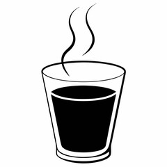 coffee Silhouette Vector Illustration